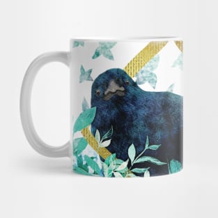 Crow Through the Portal Light Negative Painting Mug